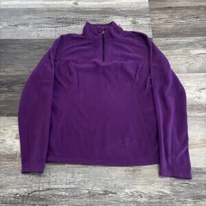 The North Face Purple Womens Small Quarter‎ Zip Polartec Fleece Pullover Jacket